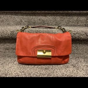 Coach Metallic Hardware Shoulder Bag